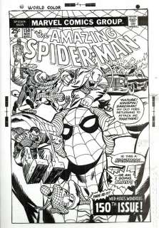 Amazing Spider-Man (1st Series) Issue 150 Acetate Cover Production Print by Gil Kane and Frank Giacoia | mycomicshop.com