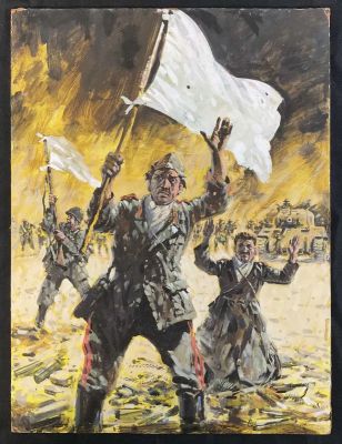 Lot 299 - WAR PICTURE LIBRARY #2034 Original comic book cover art ’Broken Alliance’ by Graham Coton (IPC / | Excalibur Auctions