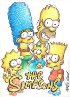 Joan Vizcarra - Original Drawing - The Simpsons - Original Art | Catawiki