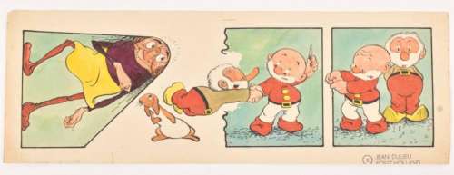 [ORIGINAL BOOK & COMIC BOOK ARTWORK] JEAN DULIEU (=JAN VAN OORT 1921-2006)