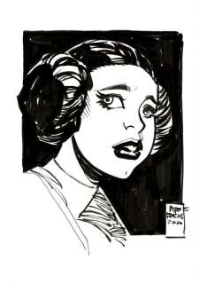 Princes Leia By Ramon Bachs - Original Drawing - Original Art | Catawiki