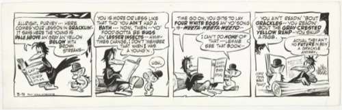 69: Kelly Pogo daily 3/9/55 original comic art | Russ Cochran