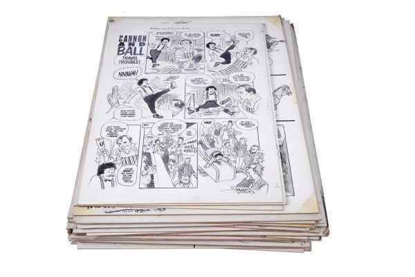 Lot 28 - Artwork for Look-in’s Cannon and Ball | Anderson & Garland