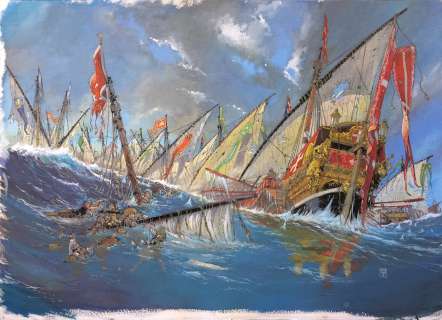 Jean-Yves Delitte - Les grandes batailles navales T04 : Lepante (double couverture)