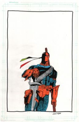 DEATHSTROKE COLOR PINUP II~ANTHONY CACIOPPO~NEW ART! | eBay US