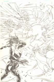 Wilson Tortosa - Tomb raider: the series #44 p. 20 - lara croft and lots of ghosts 100% splash - finished tight pencils - 2004