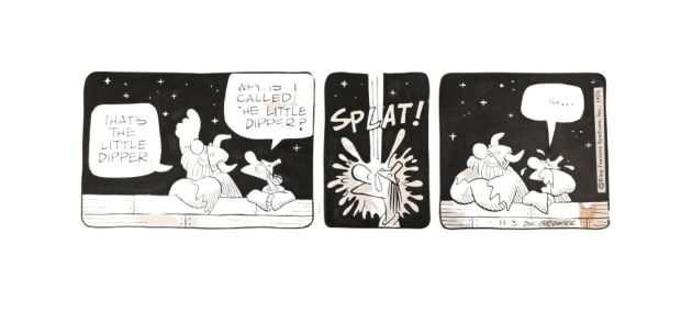 Dik Browne (American 1917–1989), Hagar the Horrible Daily Comic Strip, Ink on paper, three-panel daily comic strip… | misc / divers
