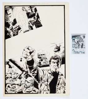 A Man Called Probe original splash page artwork drawn and signed by… | Comic Book Auctions ltd