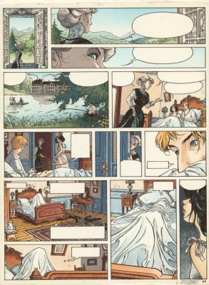 Laurent Vicomte | Bleu de mise en couleurs pour la planche n°41 - L’Appel - Sasmira | Daniel Maghen