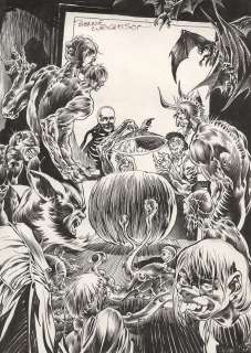 Bernie Wrightson signed published "Trick or Treaters" illustration. | Profiles in History
