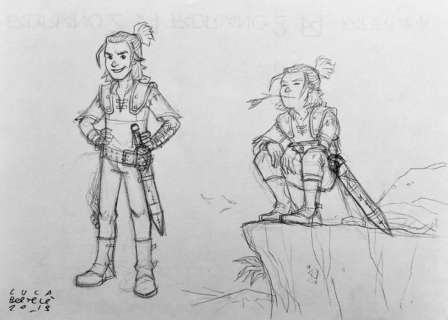 Dragonero Young - Illustrazione Originale di Luca Bertelè - Loose page - (2015) | Catawiki