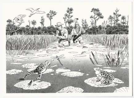 Tex - Fabio Civitelli - illustrazione originale "Nella Terra dei Seminoles" - First edition - (2010) | Catawiki