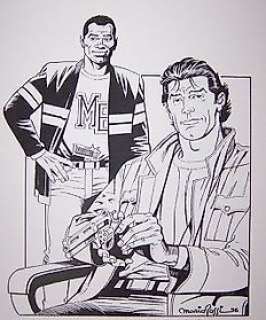 Nick Raider - illustrazione expocartoon 1996 Roma - Loose page - (1996)