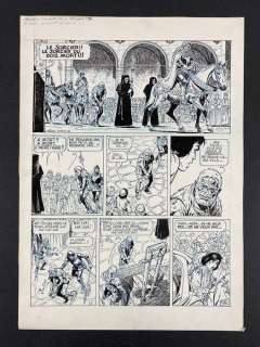 Aidans, Édouard - Planche originale - La Toile et la dague - Le Mort sur le bÃ»cher - (1986) | Catawiki