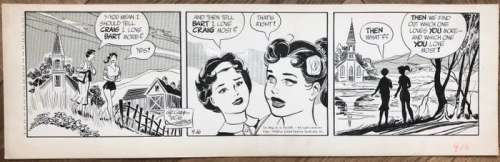 Bob Lubbers Long Sam - 4 Daily Strips - Original Artwork - (1957/1960) | Catawiki
