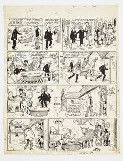 Broons original artwork (1969) drawn and signed by Dudley Watkins from The Sunday Post 27 April | Comic Book Auctions ltd