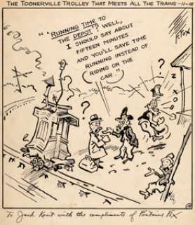 Fontaine Fox Toonerville Folks Daily Single-Panel Comic Strip Original Art (McNaught Syndicate, c. 1930s)....