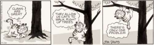 Jim Davis Garfield Daily Comic Strip Original Art dated 4-26-79 (United Feature Syndicate, 1979).... | Heritage