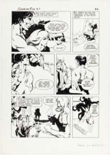 Jones, Jeff | Jeffrey Catherine Jones Jungle Jim #21 Unpublished Story Page 22 Original Art (c. 1967).... | Heritage