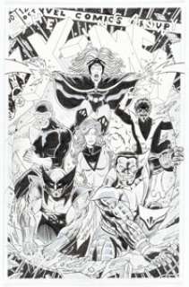 Unidentified Fantasy Artist | Daniel White The X-Men #126 Cover Re-Creation Original Art (2022).... | Heritage