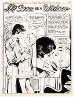 Charles Nicholas and Vince Alascia Secret Romance #44 Story Page 1 Original Art (Charlton, 1979). | Heritage