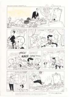 Harvey Artist Richie Rich Success Stories #2 Complete 1-Page Story Original Art (Harvey, 1965). | Heritage