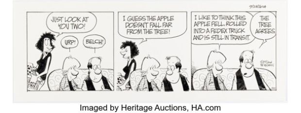 Jerry Scott and Jim Borgman Zits Daily Comic Strip Original Art dated 9-23-14 (King Features Syndicate, 2014). | Heritage