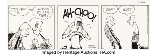 Jerry Scott and Jim Borgman Zits [Sneeze Style] Daily Comic Strip Original Art dated 10-13-08 (King Features Syndicate, 2008). | Heritage