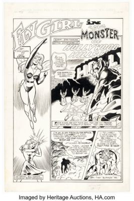Dick Ayers and Chic Stone The Fly #11 Unpublished Fly Girl Story Pages Original Art Group of 5 (Archie, c. 1984). (Total: 5 Original Art) | Heritage