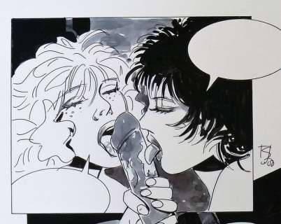 Lissa - Original page - Lesbian scène for Penthouse Comix - (2008) | Catawiki