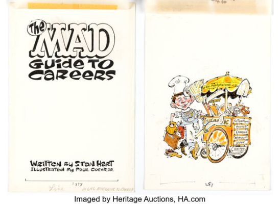 Paul Coker Jr. The MAD Guide to Careers Cover Illustration Original Art (Warner Books, 1978). (Total: 2 Original Art)
