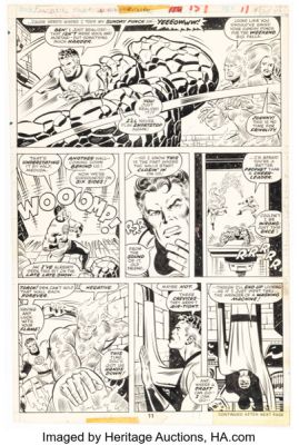 Rich Buckler and Joe Sinnott Fantastic Four #157 Story Page 7 Original Art (Marvel, 1975). | Heritage