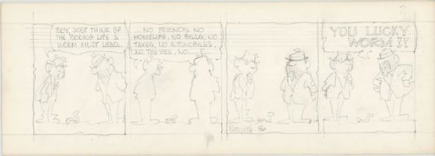 Fred Thomas Signed Concept Original Comic Strip Pencil Panel Cartoon 1966 b4206 | eBay US (Buy It Now)