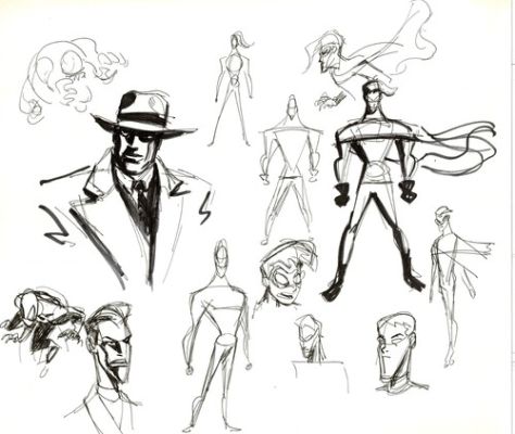 Dave Bullock Hand-Drawn Comic Illustration for Covers n Book DC H7 | eBay US (Buy It Now)