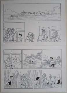 Suske en Wiske - Originele Pagina (p.5) - Tante Biotica - 35 x 49 cm. - (2014) | Catawiki