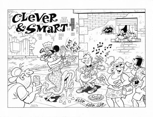 Clever & Smart – Typical Spanish Scene | Corner4art
