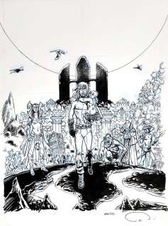 Burton | Coleman Wallace, illustration Ã  l’encre de Chine … | Banque Dessinée