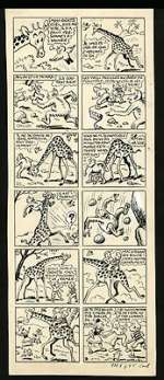 Cuvillier, Maurice - Planche originale - Sylvain et Sylvette - Miss gratte-ciel, suis moi vite ! - (1950) | Catawiki