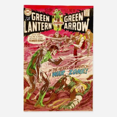 Lot 349 - Green Lantern #77 Cover Color Guide Original Art (DC Comics, 1970) | Landry Pop Auctions