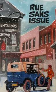 Tillieux, Maurice / Gos - Dessin original couleur - Gil Jourdan - Rue sans issue - (années 1970) | Catawiki