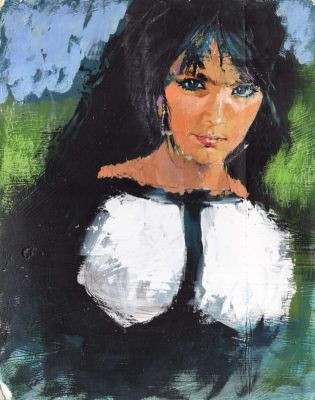 Mario Tempesti | Copertina La figlia di Iorio (Gabriele d’Annunzio, Oscar Mondadori) | Tavole Originali