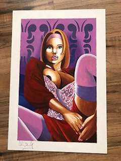 Eric Lenaerts - Dessin original érotique en couleur - Format: 18 x 28 cm. - Loose page | Catawiki