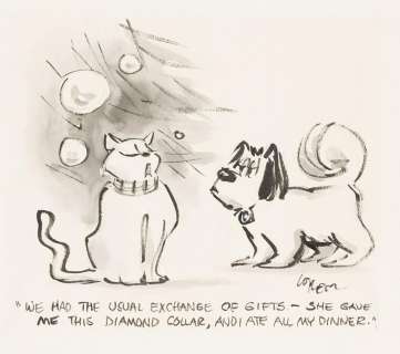 (NEW YORKER) LEE LORENZ (1932 - 2022) "We had the usual exchange of gifts." | Swann Galleries