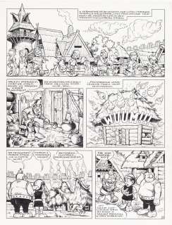 Janusz Christa (1934 - 2008) - Janusz Christa (1934 - 2008) | "Kajko i Kokosz. Mirmił w opałach", plansza nr 1, 1990