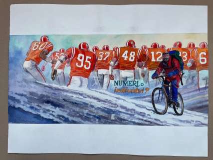 Manara, Milo - Dessin original couleurs - Numeri Individui ? | Catawiki