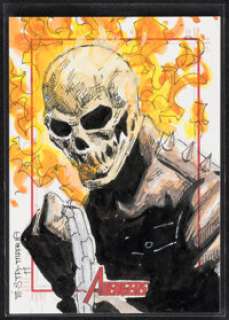 2012 Rittenhouse Marvel Greatest Heroes - Ghost Rider by Michael Sta. Maira - Sketch Card | Heritage