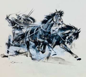 Follet, René - Dessin original - Les Grecs - (2013) | Catawiki