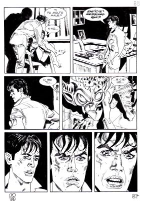 Angelo Stano | Dylan Dog n.243 L’Assassino è tra noi p.87 | Tavole Originali