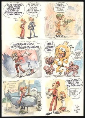 Yoann | Spirou et Fantasio - Planche originale parue dans Spirou | Daniel Maghen