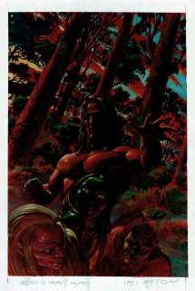 Igor Kordey - edgar rice burroughs‘ tarzan: a tale of mugambi #1 cover painting (1995)